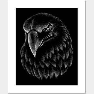 Eagle raven crow eagles US USA falcon magic t shirt t-shirt Posters and Art